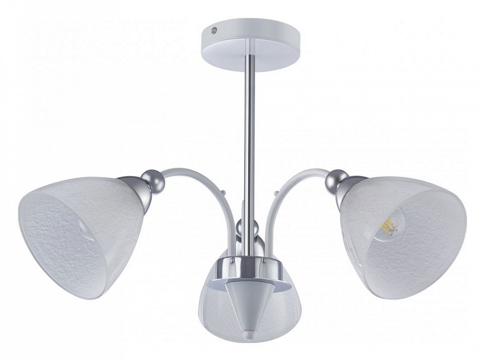 Люстра на штанге arte milano napoli-326008 326008/3 wh+cr