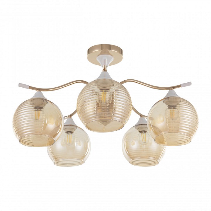 Люстра на штанге arte milano napoli-327619 327719/5 fg+wh