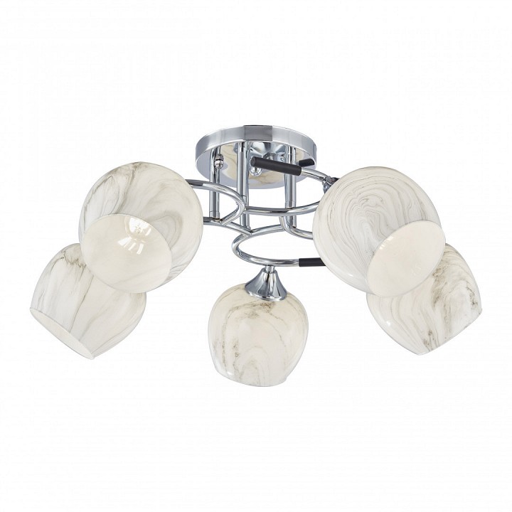 Потолочная люстра arte milano amalfi-327985 327985/5 cr+bk