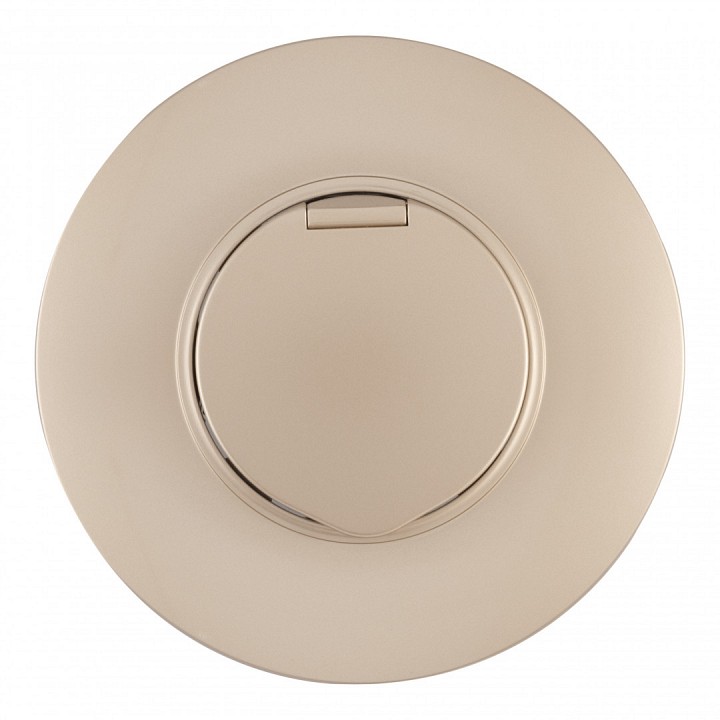 Розетка с заземлением и шторкой, С крышкой arte milano set08-1 set08-1-41-1 shampan