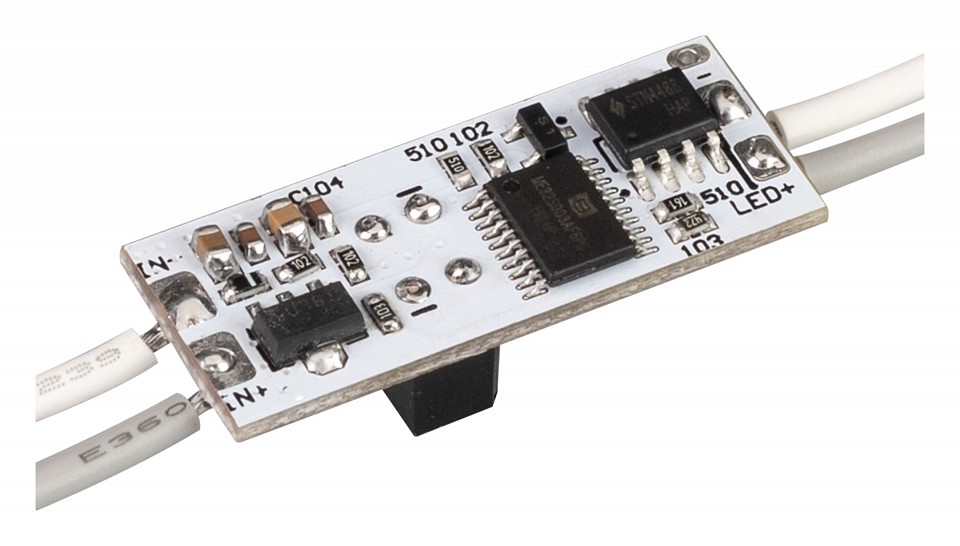 Микродиммер сенсорный для профилей с проводом arlight iris 029109(2)
