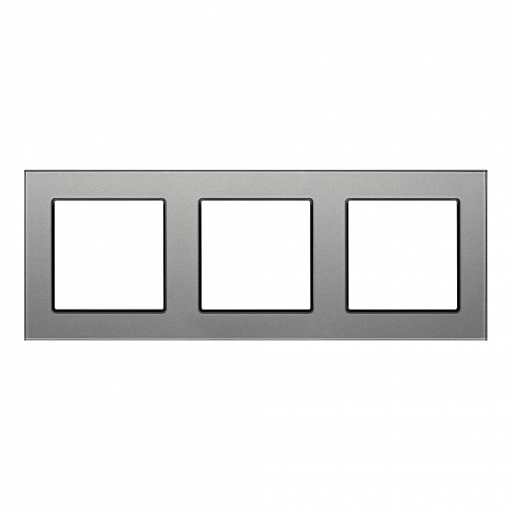 Рамка на 3 поста arlight glare 043801