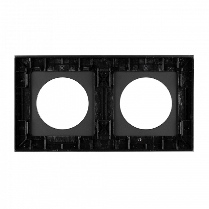 Рамка на 2 поста arlight glare 043836