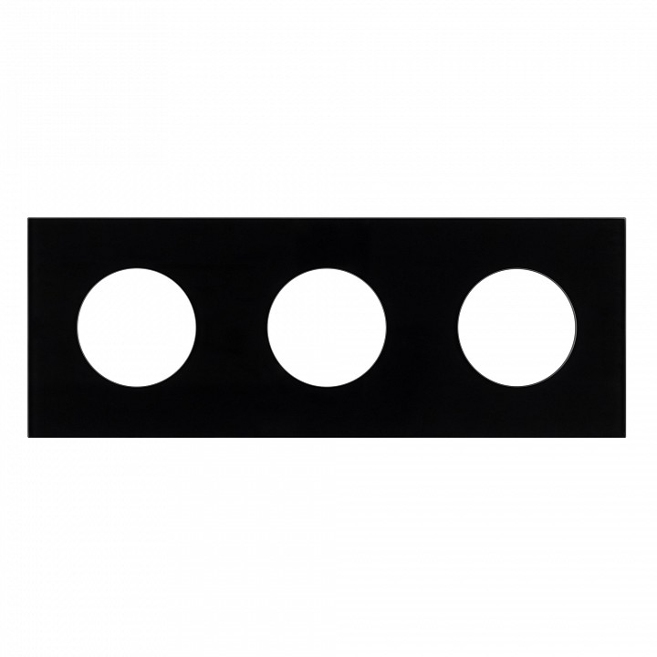 Рамка на 3 поста arlight glare 043839