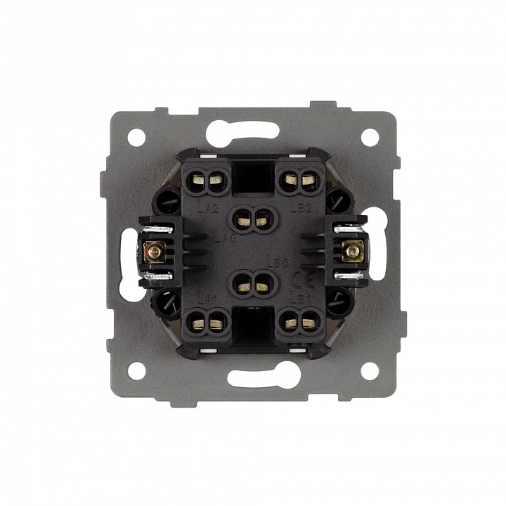 Выключатель проходной двухклавишный без рамки arlight swt 049895