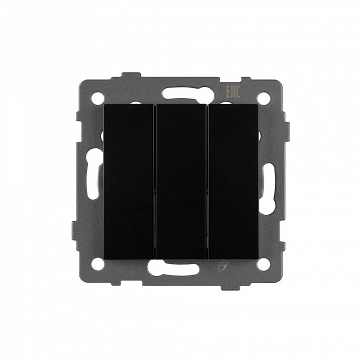 Выключатель трехклавишный без рамки arlight swt 049897