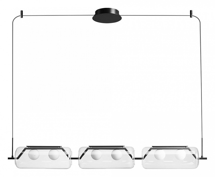 Подвесной светильник arte lamp geneva a2341sp-6bk