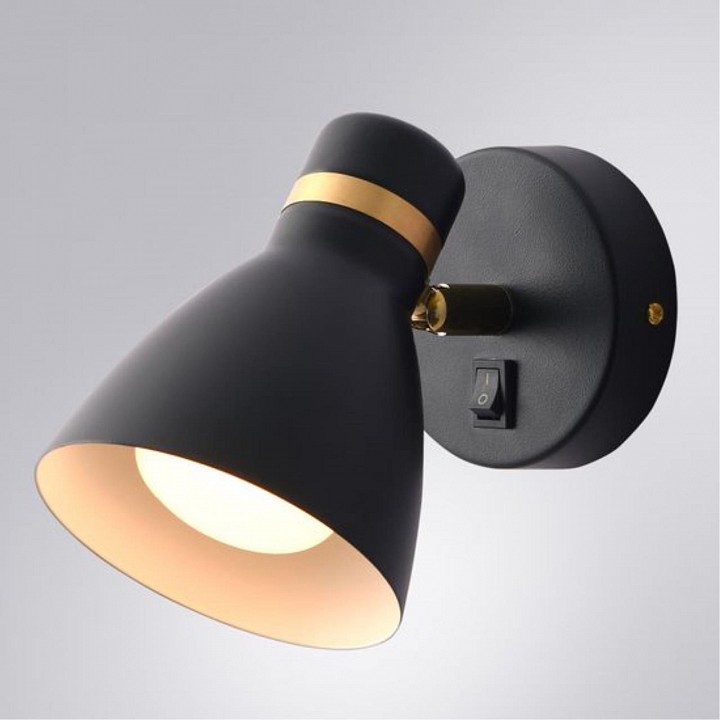 Бра arte lamp fafnir a5047ap-1bk