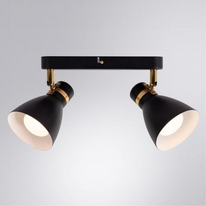 Спот arte lamp fafnir a5047pl-2bk