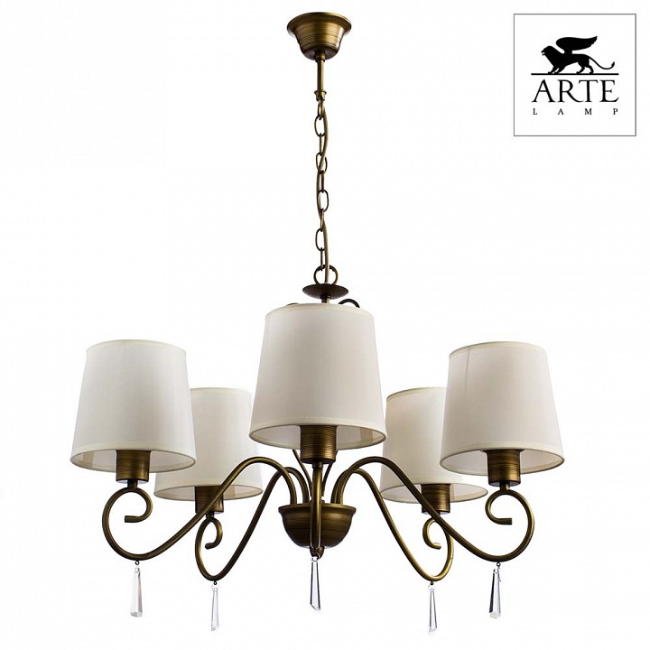 Подвесная люстра arte lamp carolina a9239lm-5br
