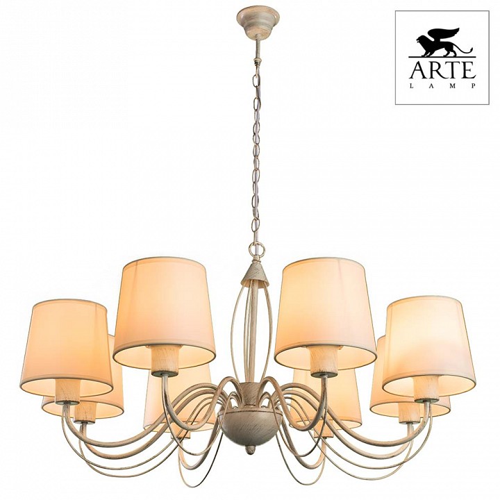 Подвесная люстра arte lamp orlean a9310lm-8wg