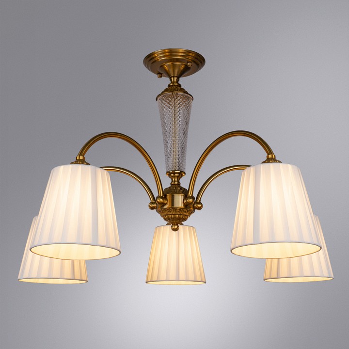 Люстра на штанге arte lamp gracie a7301pl-5pb