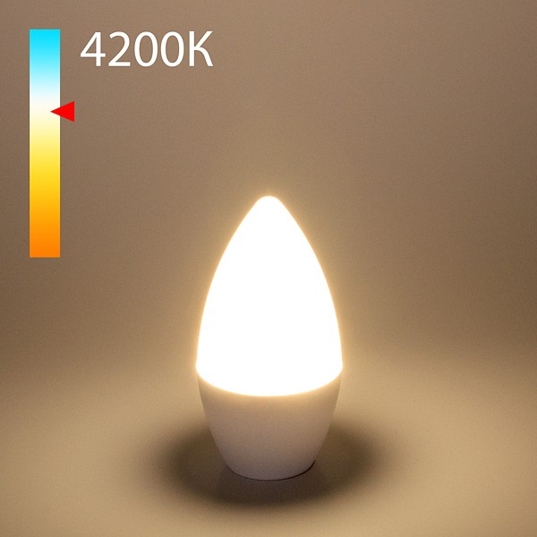 Лампа светодиодная elektrostandard свеча e14 8вт 4200k a048727