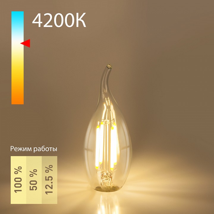 Лампа светодиодная elektrostandard dimmable f e14 5вт 4200k a055830
