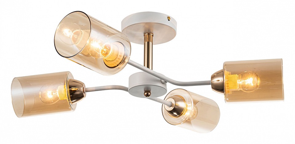 Люстра на штанге escada vertigo 1131/4p white/gold