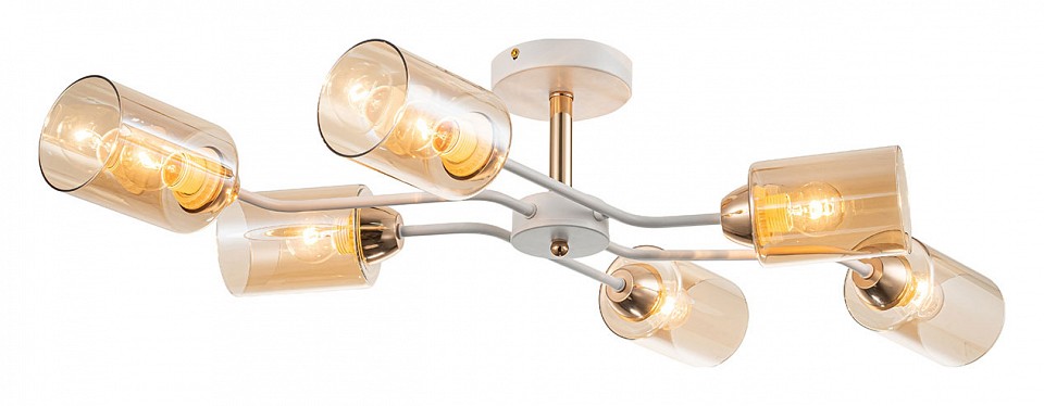 Люстра на штанге escada vertigo 1131/6p white/gold