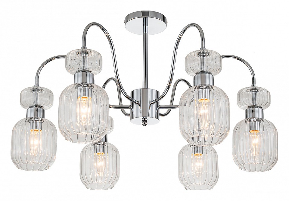 Люстра на штанге escada gloss 1141/6pl chrome/clear