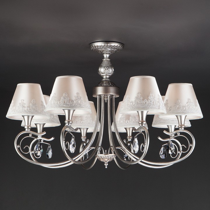 Люстра на штанге eurosvet incanto 60069/8 серебро