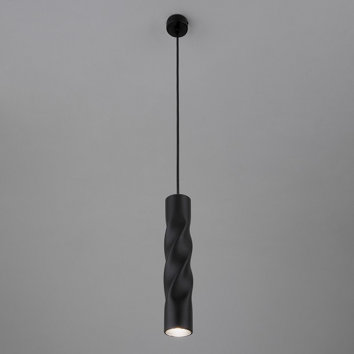 Подвесной светильник eurosvet scroll 50136/1 led черный