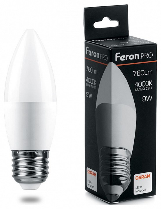 Лампа светодиодная feron lb-1306 e27 6вт 4000k 38051