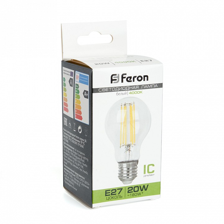 Лампа светодиодная feron lb-620 e27 20вт 4000k 38246