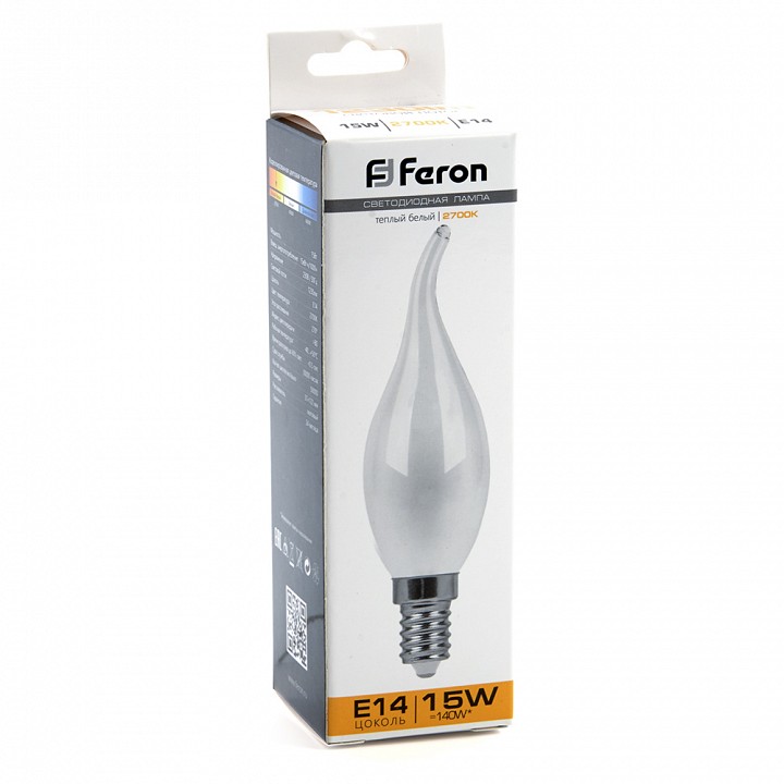 Лампа светодиодная feron lb-718 e14 15вт 2700k 38260