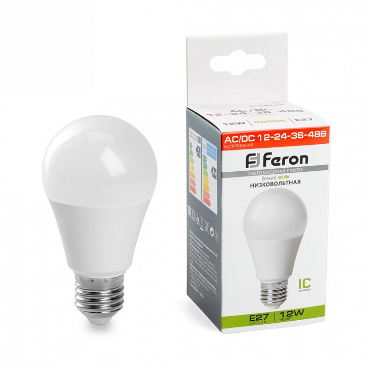 Лампа светодиодная feron lb-193 e27 12вт 4000k 48729