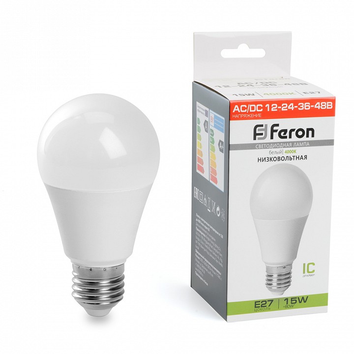 Лампа светодиодная feron lb-194 e27 15вт 4000k 48730