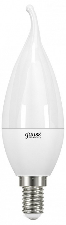 Лампа светодиодная gauss led elementary candle tailed e14 8вт 3000k 34118