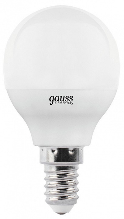 Лампа светодиодная gauss led elementary globe e14 8вт 3000k 53118