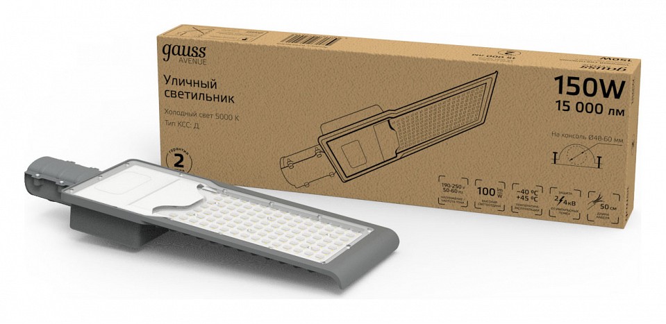 Консольный светильник gauss avenue 629536305