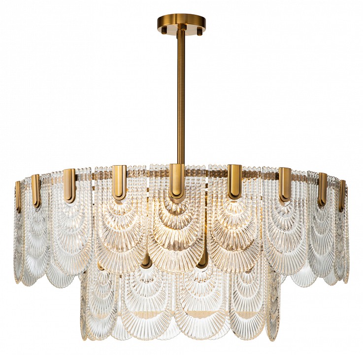 Люстра на штанге indigo salice 12022/b/9r brass