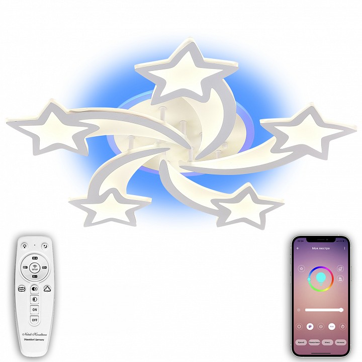 Потолочная люстра natali kovaltseva star led lamps 81145