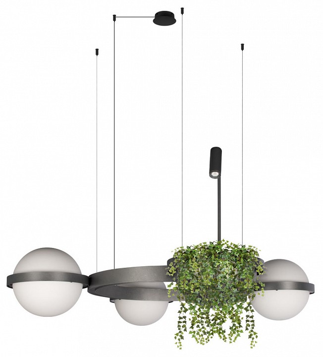 Подвесная люстра loft it jardin 10121/3 dark grey