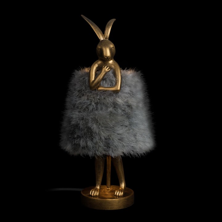 Настольная лампа декоративная loft it lapine 10315/a grey fluff