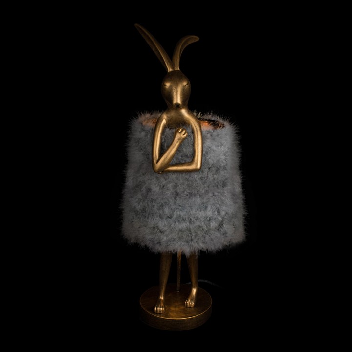 Настольная лампа декоративная loft it lapine 10315/b grey fluff