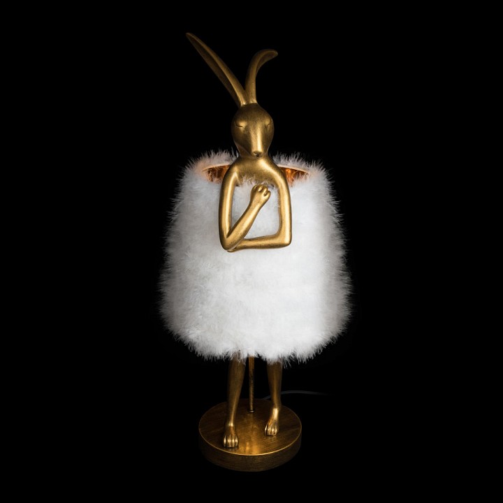 Настольная лампа декоративная loft it lapine 10315/b white fluff