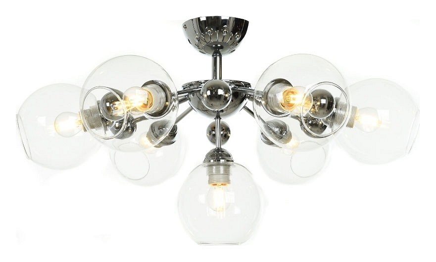 Люстра на штанге lumina deco devoli ldc 8040-7 chr+pr