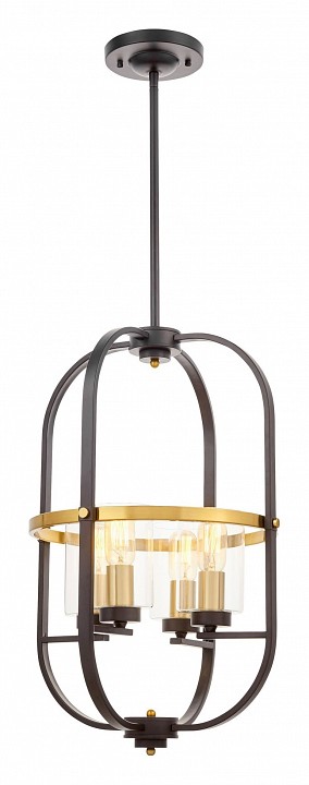 Люстра на штанге lumina deco monterey ldp 1141-4 bk+md