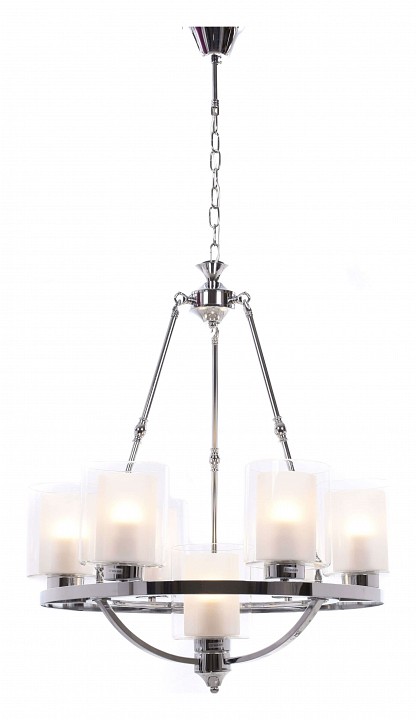 Подвесная люстра lumina deco santini ldp 1220-7 chr+wt