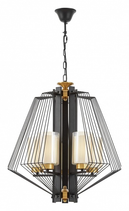 Подвесная люстра lumina deco canti ldp 1244-5 bk+md