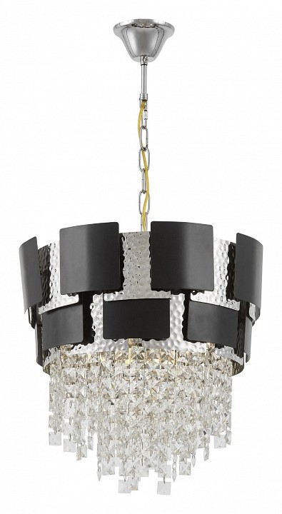 Подвесная люстра lumina deco kruvia ldp 7045-400 bk+chr