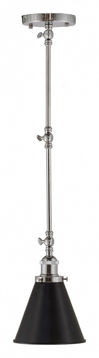 Светильник на штанге lumina deco rubi ldp b007 chr+bk