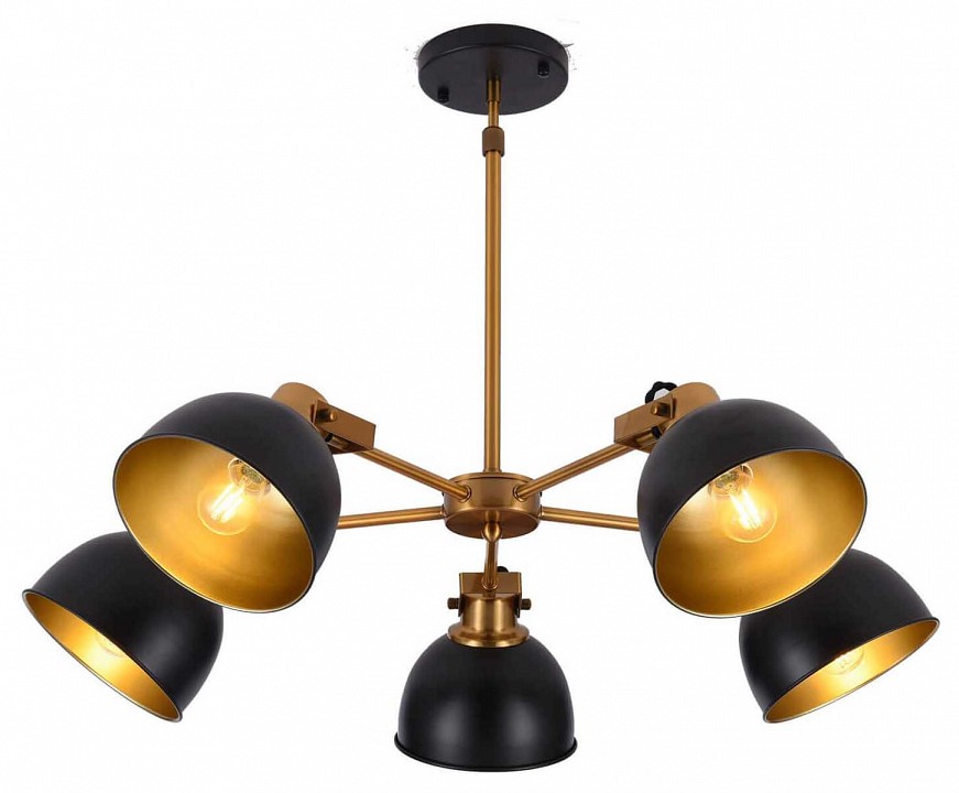 Люстра на штанге lumina deco belmonti ldp d017-5 bk
