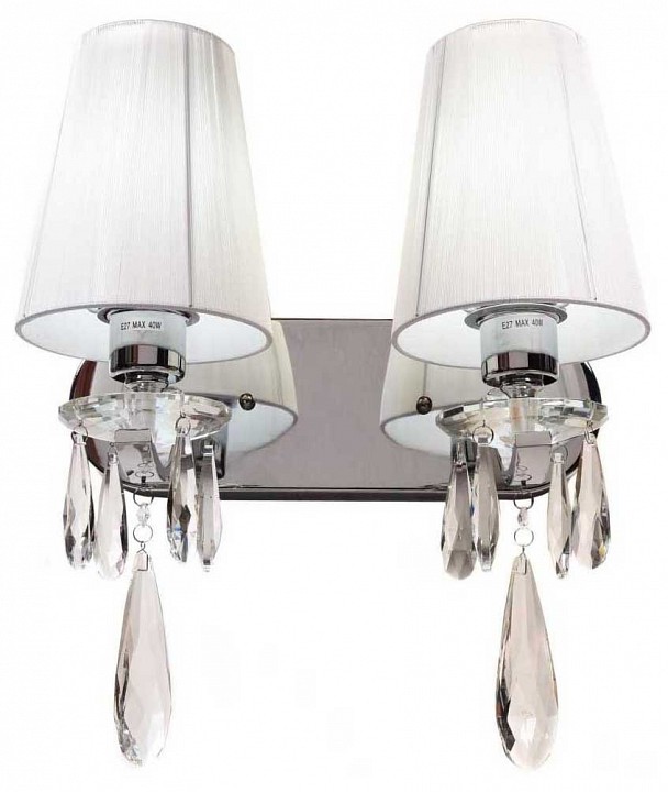 Бра lumina deco alessia ldw 1726-2w chr