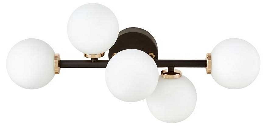 Бра lumina deco marsiada ldw 6033-5 bk+f.gd