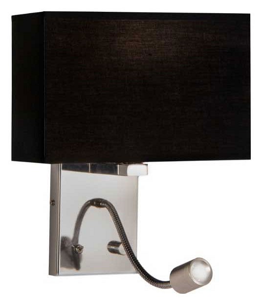 Бра с подсветкой lumina deco kasni ldw 6053-2 bk