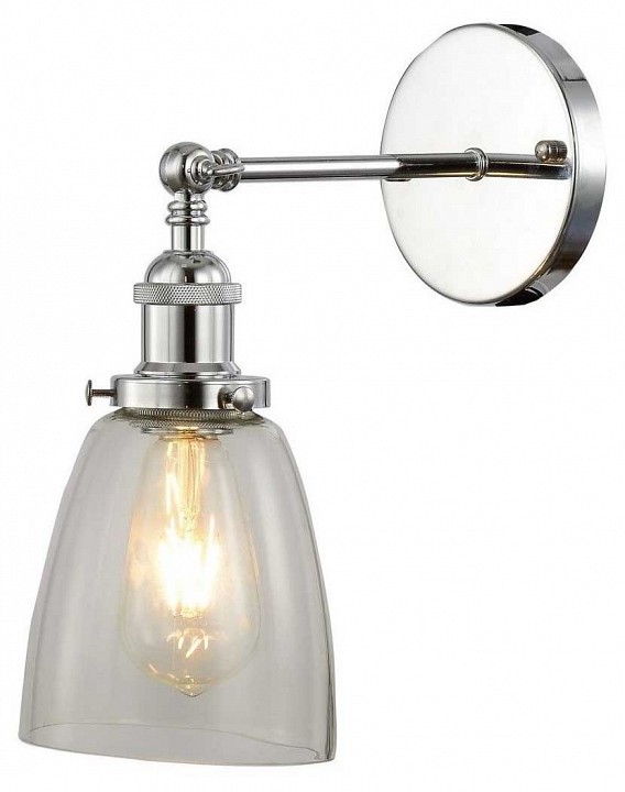 Бра lumina deco fabi ldw 6800-1 chr+pr