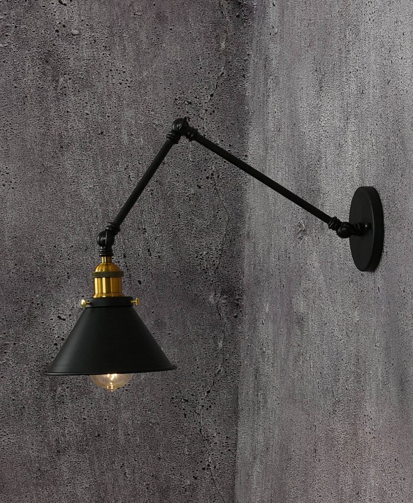 Бра lumina deco gubi ldw b005-2 bk
