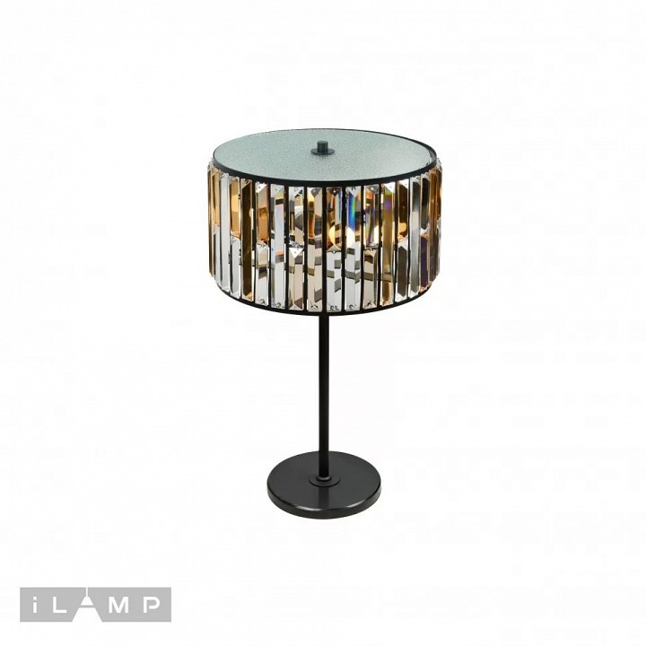 Настольная лампа декоративная ilamp royal 10390-3t bk